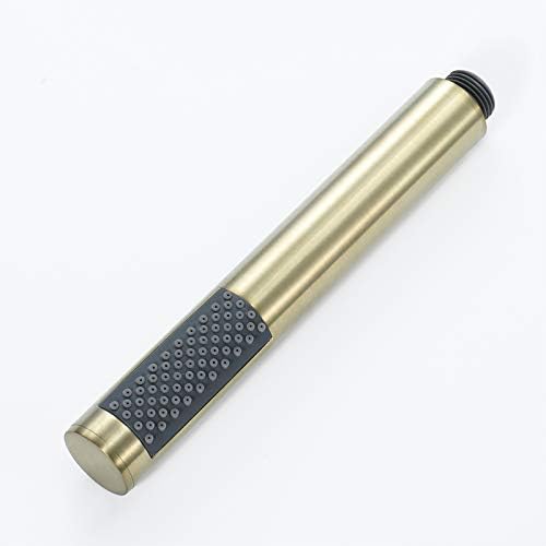 Brass Handheld Shower Head with Silicone Nozzle and Rotatable Hose
