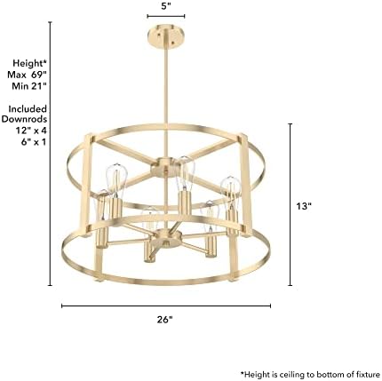 Hunter Fan Company 19960 Astwood Chandelier Alturas Gold
