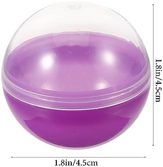 MAGICLULU 50pcs Translucent Plastic Round Capsules for Party Favors