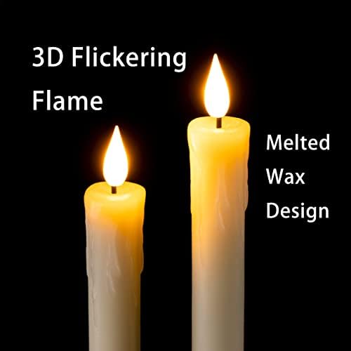 Homemory Flameless Taper Candles with Remote and Timer