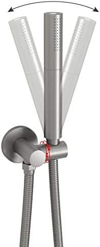 Brushed Nickel Dual Mode Handheld Shower Head Set