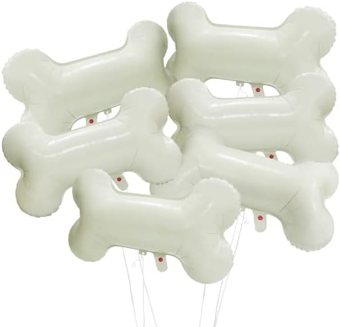 6 Pack Cartoon Dog Bone Balloons Lets Pawty Party Decoration