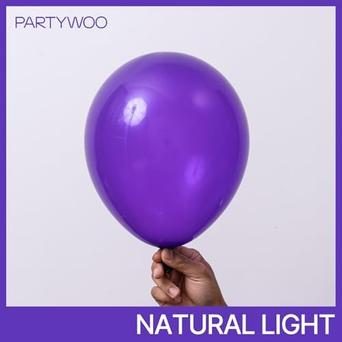 PartyWoo Dark Purple Balloons 92pcs Arch Kit Garland Decorations