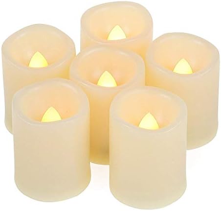 Flameless LED Votive Candles with Timer for Halloween Decorations