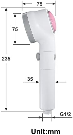 Universal Handheld Showerhead with ABS Holder and Hose