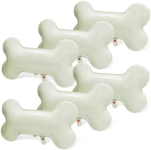 6 Pack Cartoon Dog Bone Balloons Lets Pawty Party Decoration
