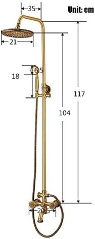 Copper Handheld Shower Head with 3 Function Water Faucet