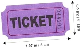 Homoyoyo 100pcs Purple Raffle Tickets for Events Party Supplies