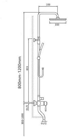 LASEVE Thermostatic Rain Showers Head