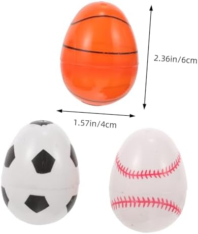KICHOUSE 12pcs Openable Refillable Easter Candy Storage Eggs