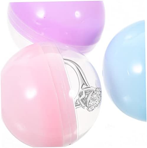 BESTonZON 50Pcs Fillable Round Capsules Multi Purpose Party Favors