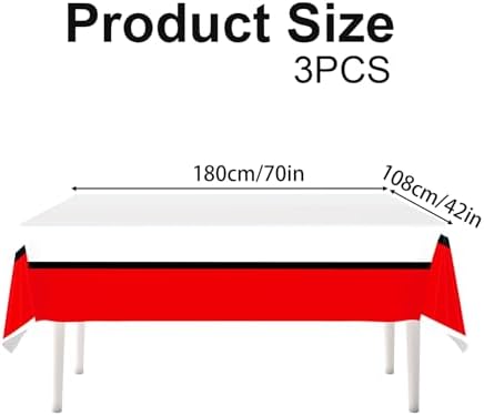 SAVITA 3pcs Cartoon Party Tablecloth 70X42 Inch