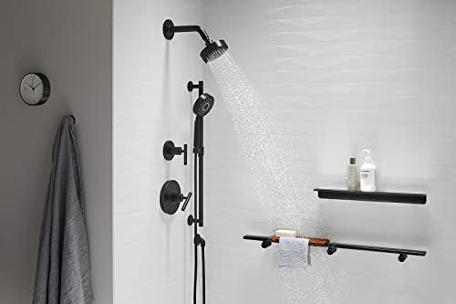 KOHLER Purist Handheld Showerhead with 3 Spray Settings and Matte Black Finish