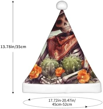 Augenstern Christmas Santa Hat For Kids Unisex Skeletons Cactus Mexico