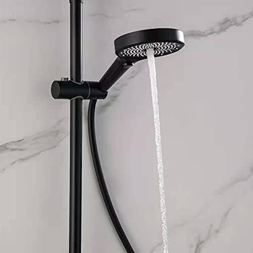 High Pressure ABS Handheld Showerhead with Holder 3 Spray Modes Black