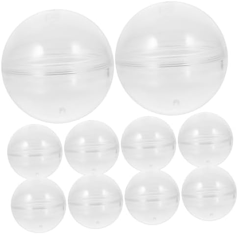 10pcs Transparent Round Refillable Capsules for Party Favors and Easter Celebrations
