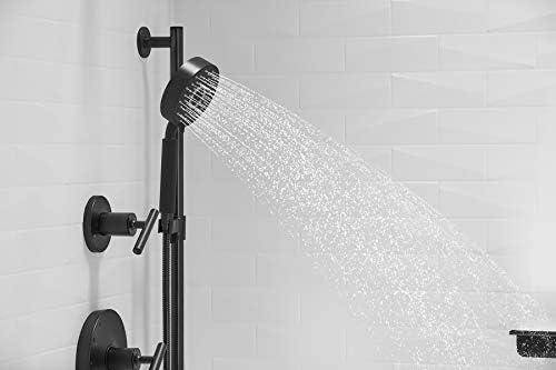 KOHLER Purist Handheld Showerhead with 3 Spray Settings and Matte Black Finish
