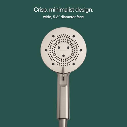 Brondell Yuba Handheld Shower Head with 5 Settings and Matte Black Finish