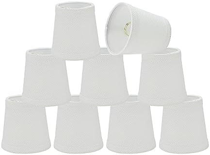 Aspen Creative 32718-9A Empire White Lamp Shade Set of 9
