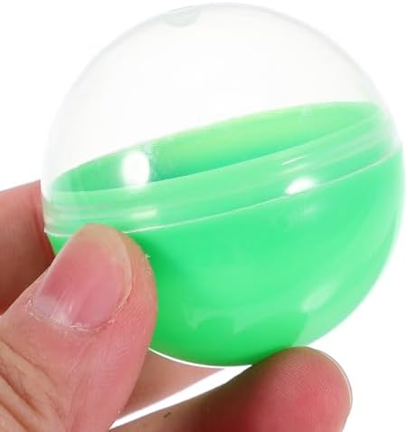 IMIKEYA 50pcs Clear Fillable Gumball Machine Capsules