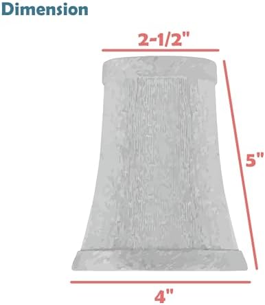 Aspen Creative 30012-2A Bell Clip On Lamp Shade Set of 2