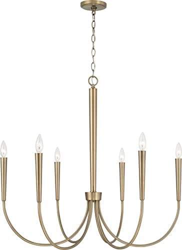 Capital Lighting Holden Modern Round Candle Chandelier 6 Light