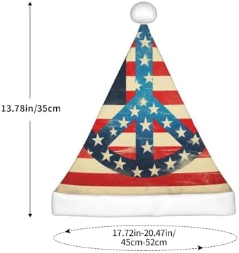 Augenstern Christmas Hat With American Flag And Peace Sign