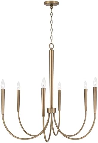 Capital Lighting Holden Modern Round Candle Chandelier 6 Light