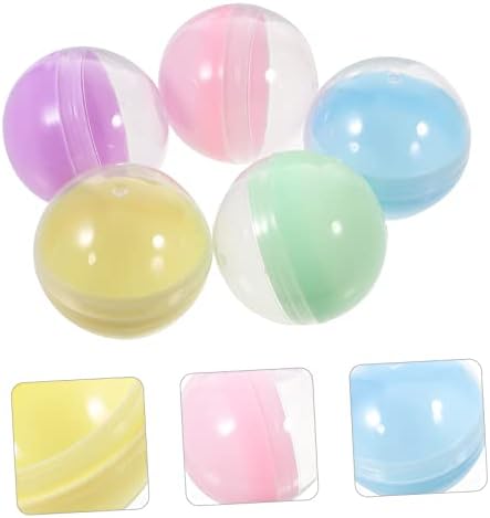 BESTonZON 50Pcs Fillable Round Capsules Multi Purpose Party Favors