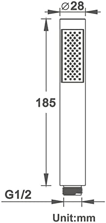 High Pressure Chrome Handheld Shower Head with 492ft Hose and ABS Bracket