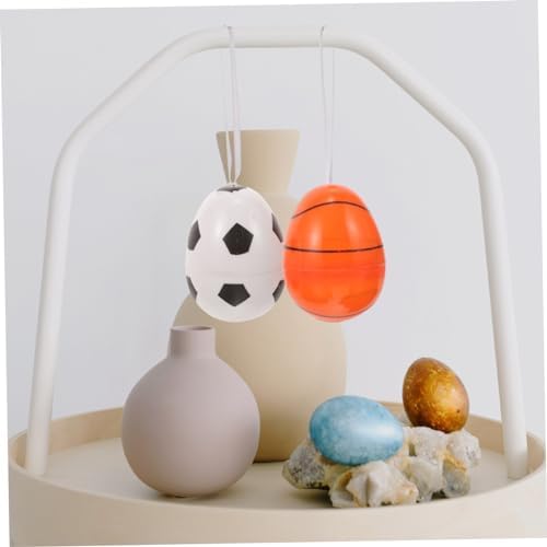 Vaguelly 12PCS Sports Themed Easter Eggs Candy Holder