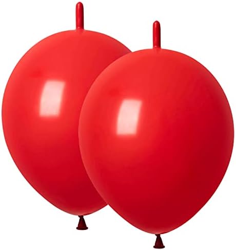 ADIDO EVA Red 12 Inch Link Balloons 80 Pcs