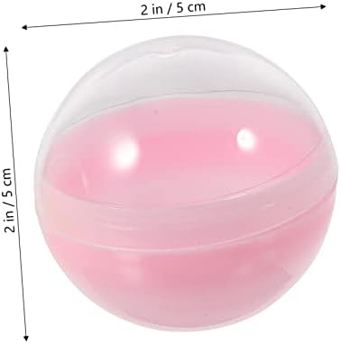 BESTonZON 50Pcs Fillable Round Capsules Multi Purpose Party Favors