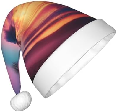 Augenstern Christmas Hat Tropical Beach Sunset Santa Hat For Kids