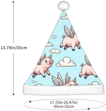 Augenstern Christmas Hat Flying Pigs Blue Sky Santa Hat Unisex
