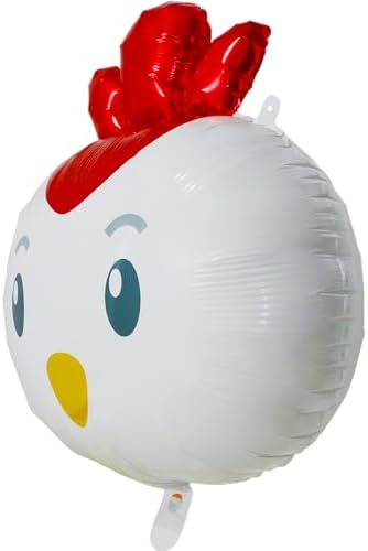 6 Pack Chicken Balloon Decorations for Easter Parties