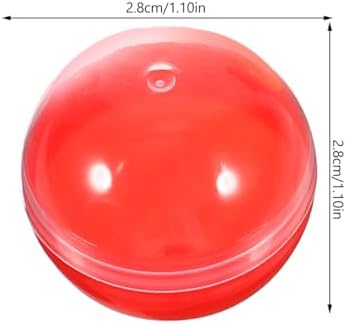 IMIKEYA 50pcs Clear Fillable Gumball Machine Capsules