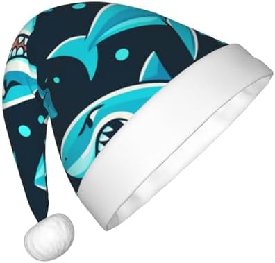 Augenstern Christmas Hat Cartoon Sharks Unisex Santa Hat