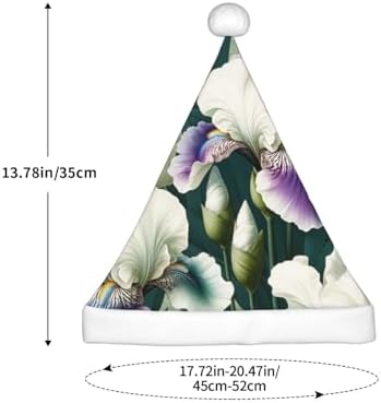 Augenstern Christmas Hat Irises Floral Santa Hat Unisex