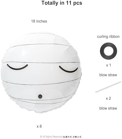 Cheerland Mummy Balloons Halloween Party Decorations