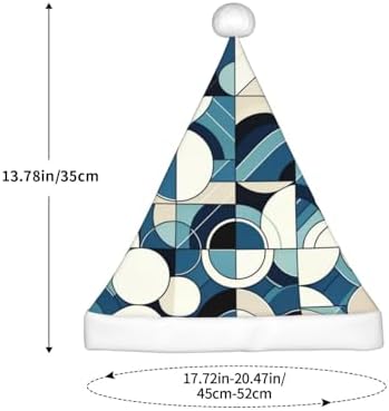 Augenstern Blue Geometric Christmas Hat Unisex Santa Hat
