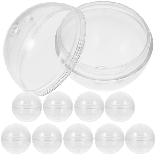 HOMSFOU 10pcs Clear Plastic Party Favor Container