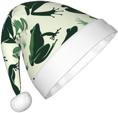 Augenstern Funny Camo Green Frog Christmas Hat Unisex Santa Hat