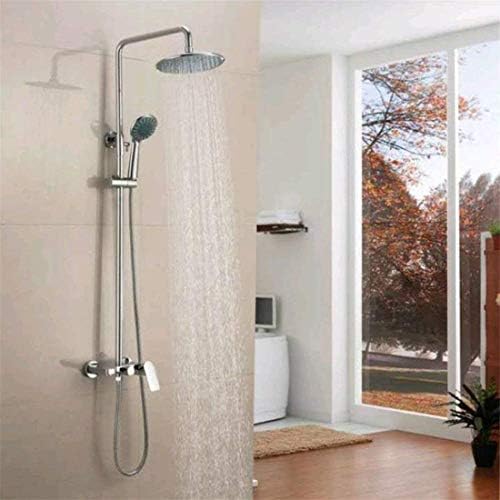 LASEVE Wall Mounted Shower Head Set 3 Piece Hot Cold Copper Booster