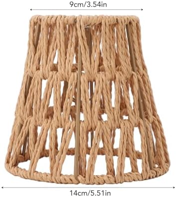 3 Pack Rattan Lamp Shades for Boho Decor