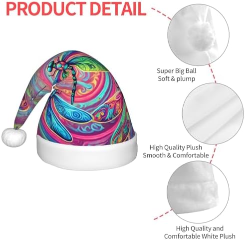 Augenstern Neon Dragonflies Christmas Hat for Kids