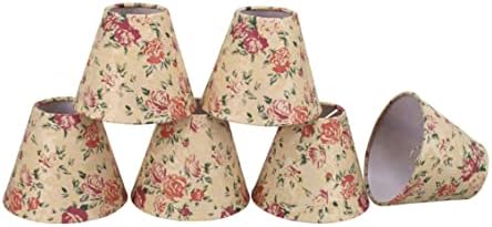 Aspen Creative 32003-6A Empire Clip-On Lamp Shades Set of 6