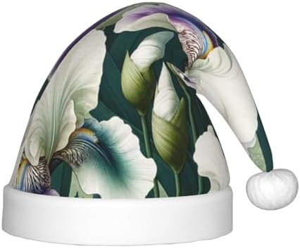 Augenstern Christmas Hat Irises Floral Santa Hat Unisex