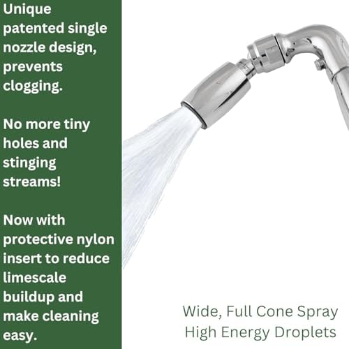 High Sierra Solid Metal Handheld Shower Head with Trickle Valve