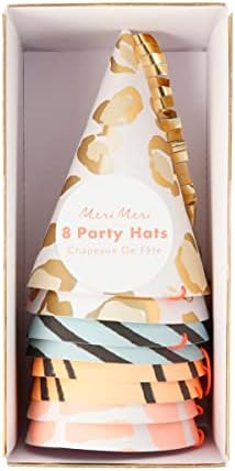 Meri Meri Bright Cone Birthday Hats Pack of 8